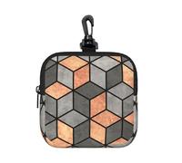 Concrete and Copper Cubes, Square Zipper Storage Bag, Neoprene Coin Purse, Small Wallets, Change Pouch, Change Purse