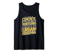 Concrete And Honeycombs, Urban Beekeeping Tank Top
