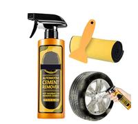 Concrete And Mortar Dissolver For Cars, Cement Remover Spray With Scraper Towel For Car, Concrete Stain Solution And Cleaner For Ceramic Tile Metal Glass, Mild Formula, Environmentally Friendly