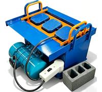 Concrete Block Machine, 23kN Max Pressure, 45s Fast Forming, 30 Bricks/Hour, Molds for Pavers & Garden Tiles