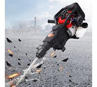Concrete Breaker Electric Bbreaker 3 in 1 Multifunctional Gasoline Blasting Hammer Demolition Jack Hammer Single Cylinder Air Cooled 2 Stroke 32.7CC Demolition Hammer Set
