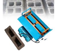 Concrete Brick Mould Maker - Manual Cement Machine for Hollow Blocks, 212 Vibration Frequency, 45s Fast Forming, Produces 30 Bricks/Hour