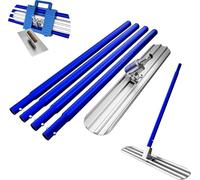 Concrete Bull Float Kit with Combinable Handles and Toolbox for Efficient Concrete Finishing and Smoothing