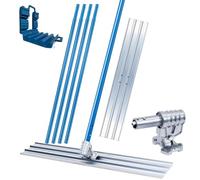 Concrete Bull Float Tools Kit, Aluminum Magnesium Alloy Trowel with Combinable Handles, Smooth Plastering Tool for Leveling Concrete Surface