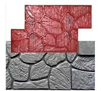 Concrete Cement Stamp, Concrete Stone Texture Mat, Durable Rubber Concrete Garden Path Pavers for Wall & Floor Imprinting Concrete