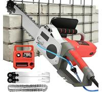 Concrete Chain Saw, 5800W Handheld Wall Cutter with Water Suppression, 6000 RPM Diamond Chain for Granite Reinforced Concrete, Dust-Free Cutting