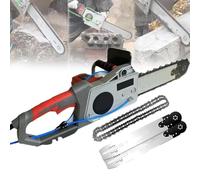 Concrete Chain Saw, Electric Wall Chaser Cutter with Water Fed Dust Suppression, 2 Chains and Guide Bars, Handheld Cutting Depth 48cm