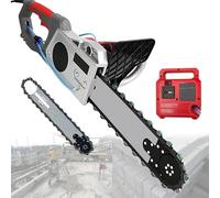 Concrete Chainsaw, 5800W/6500W Electric Concrete Chain Saw Concretes Cutter, Heavy-Duty Chain Saw, 13In/18In Saw Marble Machine, Electric Diamond Chain Wall Cutter, 2 Chains/2 Guide Bar (48cm)