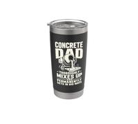 Concrete Contractor Dad Set in His Ways Stainless Steel Insulated Tumbler