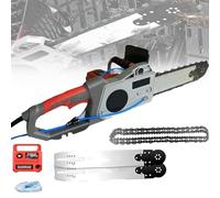 Concrete Cutter Electric Diamond Chain Wall Cutter, Wet Water Supply Dust Removal Electric Concrete Saw with Water Pump, 5800W/6500W Concrete Chainsaw, for Slotting Brick, with 2 Chains (35cm)
