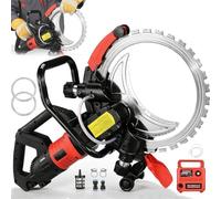 Concrete Cutter Saw 12000W, 16-inch Electric with Pure Copper Motor, Smart Water Pump & Dust Suppression, 4000RPM, Max Cutting Depth 29cm for Granite, Stone, Concrete