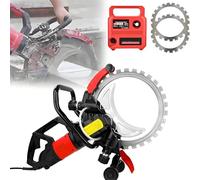 Concrete Cutter Saw, Electric Ring Saw with Pure Copper Motor, 3000rpm, 11.4" Cutting Depth for Slotting Brick, Includes 2 Saw Blades, 9500W Power