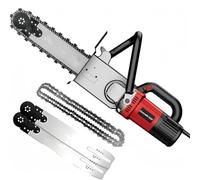 Concrete Cutter Saw, with 2 Chains/2 Guide Bar,350mm/480mm Cutting Depth,for Granite,Porcelain,Wood,Stone(350)