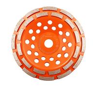 Concrete Diamond Grinding Cup Wheel,BRSCHNITT 180mm Angle Grinder Diamond Double Row Cutting Wheel for Grinding/Polishing/Cleaning Surface Grinding Granite, Concrete,Stone,Cement,Marble,Rock