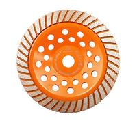 Concrete Diamond Turbo Grinding Cup Wheel,BRSCHNITT 180mm Angle Grinder Diamond Turbo Row Cutting Wheel for Grinding/Polishing/Cleaning Surface Grinding Granite,Concrete,Stone,Cement,Marble,Rock