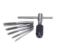 Concrete drill bit, Thread Tap Set 6pcs Screw Taps T Type M3 M4 M5 M6 M8 Machine Drills Hand Tapping Threading Tool with Adjustable Wrench