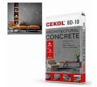 Concrete Effect Plaster, Grey, 20kg, Interior and Exterior, Frost and Waterproof