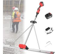 Concrete Electric Scraping Ruler Cordless Concrete Smoother Freely Adjust the Gear to Meet Different Working Conditions for Smooth Concrete Finishing 1Batteries-1.5M