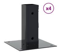 Concrete Fence Base Fence Post Base Pergola Post Base Metal Post Holder vidaXL