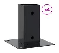 Concrete Fence Base Fence Post Base Pergola Post Base Metal Post Holder vidaXL