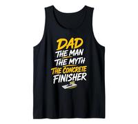 Concrete Finisher Dad Concrete Worker Tank Top