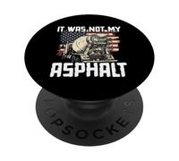 Concrete Finisher Pun & Road Construction Worker PopSockets Adhesive PopGrip