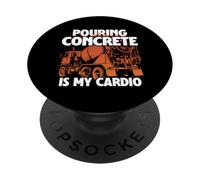 Concrete Finisher & Road Construction Worker PopSockets Adhesive PopGrip