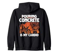 Concrete Finisher & Road Construction Worker Zip Hoodie
