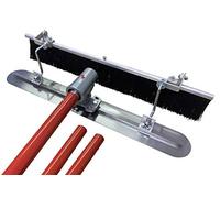 Concrete Finishing Broom Brush Kit with Fresno Kit Options Concrete Tools (3ft Concrete Broom & Fresno Kit with 3 Poles)