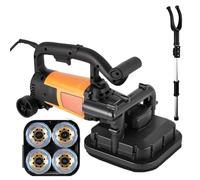 Concrete Floor Grinder, 4-Head Concrete Floor Grinder Set, 2000W Concrete Grinder with 6-Speed Control, 3000 RPM, for Cement, Marble Floors & Surfaces