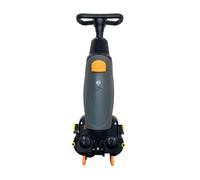 Concrete Floor Scrubber, Industrial Hard Floor Cleaner, 17” Cleaning Width, Double Brushes, 360° Rotating Head for Home, Office, and Hotel Use