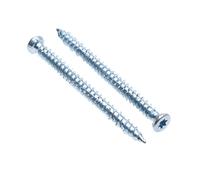Concrete Frame Screws with Torx Head Tx30 and Self Tapping Thread of Hardened Steel Zinc Plated (Pack of 100) Size 7.5mm x 92 mm