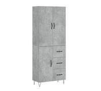(concrete grey, 1 door 3 drawers) vidaXL Highboard Sideboard Storage Cabinet Home Side Cabinet Engineered Wood