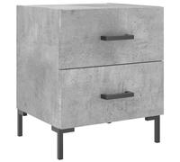 (concrete grey, 1 pcs) vidaXL Bedside Cabinet Bed Table Nightstand Concrete Grey Engineered Wood