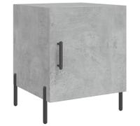 (concrete grey, 1 pcs) vidaXL Bedside Cabinet Bedside Table Nightstand Bedstand Black Engineered Wood