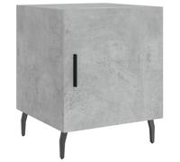 vidaXL Bedside Cabinet in Modern Concrete Grey - Engineered Wood Cabinet with Compartment and Metal Feet for Bedroom or Living Room - 40x40x50 cm