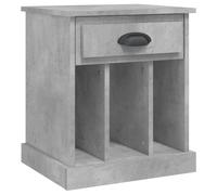 vidaXL Bedside Cabinet Concrete Grey 43x36x50 cm