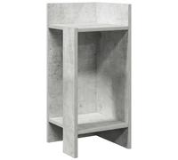 vidaXL Side Table with Shelf Concrete Grey 25.5x27x60 cm