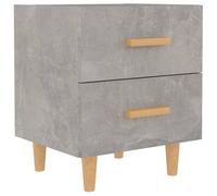 (concrete grey, 1) vidaXL 1/2x Bed Cabinet Bedroom Nightstand Bedside Storage Table Multi Colours