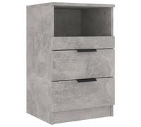 (concrete grey, 1) vidaXL 1/2x Bedside Cabinet Engineered Wood Home End Side Table Multi Colours