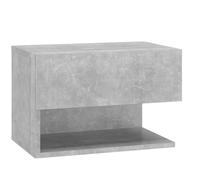 (concrete grey, 1) vidaXL Wall Bedside Cabinet Floating Nightstand Bedside Unit Hanging Cabinet