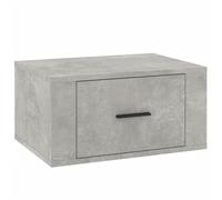 (Concrete grey, 1 x Bedside cabinet) vidaXL 1/2x Wall-mounted Bedside Cabinet Floating Bedside Unit Multi Colours