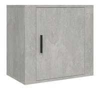 (Concrete grey, 1 x Bedside cabinet) vidaXL 1/2x Wall-mounted Bedside Cabinet Floating Nightstand Multi Colours