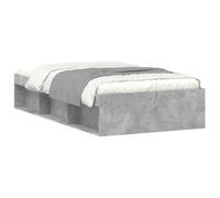 (concrete grey, 100 x 200 cm) vidaXL Bed Frame Bedroom Mattress Foundation Guest Room Bedstead Bed Base