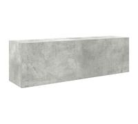 vidaXL Bathroom Wall Cabinet Concrete Grey 100x25x30 cm Engineered Wood