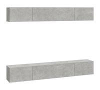 (Concrete grey, 100 x 30 x 30 cm (W x D x H)) vidaXL 4x Wall TV Cabinets Media Unit Furniture Multi Colours Multi Sizes
