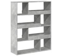 vidaXL Bookcase Concrete Grey 100X33X125.5 Cm Engineered Wood, Grey