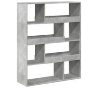 (concrete grey, 100 x 33 x 125.5 cm) vidaXL Room Divider Privacy Screen Room Partition Bookcase Engineered Wood