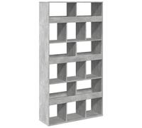 vidaXL Bookcase Concrete Grey 100X33X187.5 Cm Engineered Wood, Grey