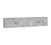 vidaXL Wall-mounted TV Cabinets 2 pcs Concrete Grey 100x34.5x40 cm